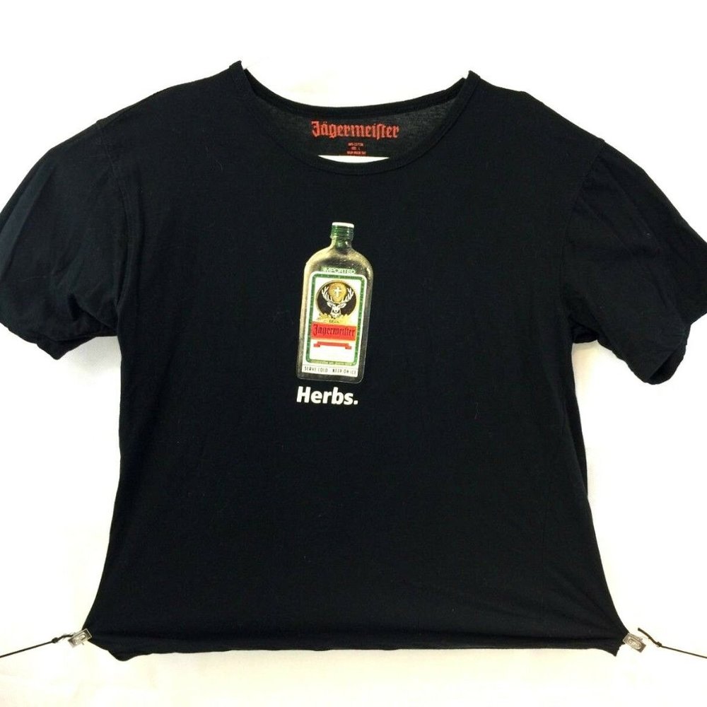 Jagermeister T Shirt..Black - "Herbs." 💰